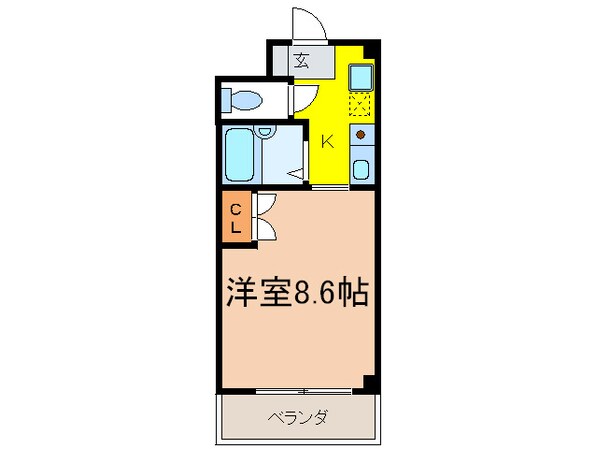 シャンテ三船Ⅲの物件間取画像